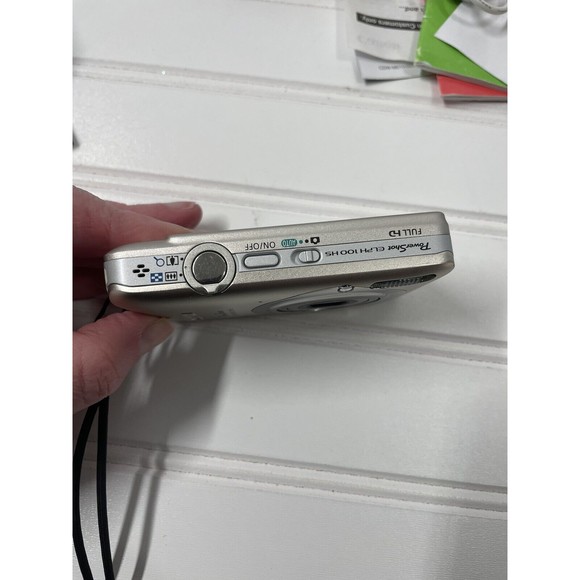 Canon PowerShot ELPH 100 HS Digital Camera Silver 12.1MP 4x Zoom Tested - Picture 7 of 12